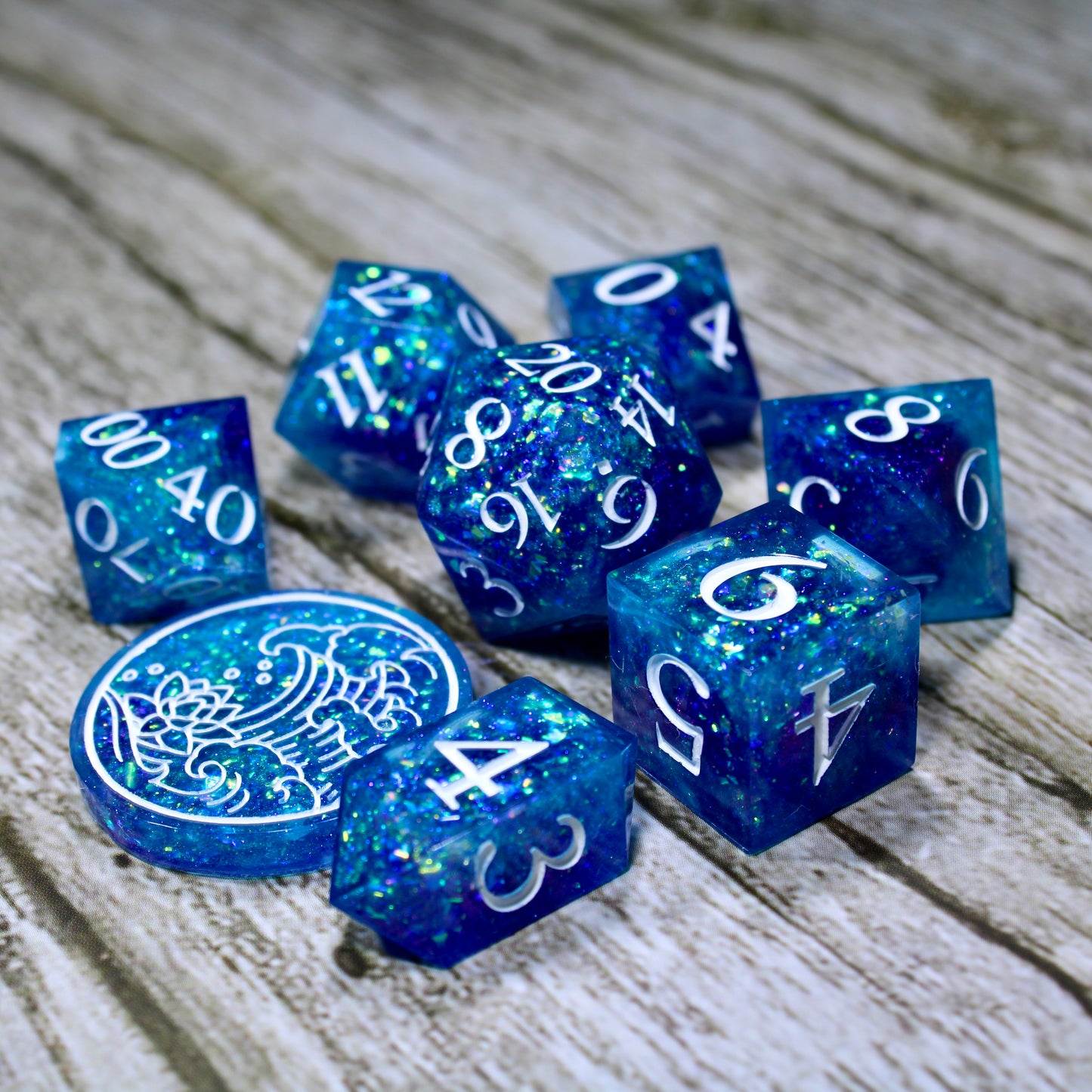 Blurple Dice Set