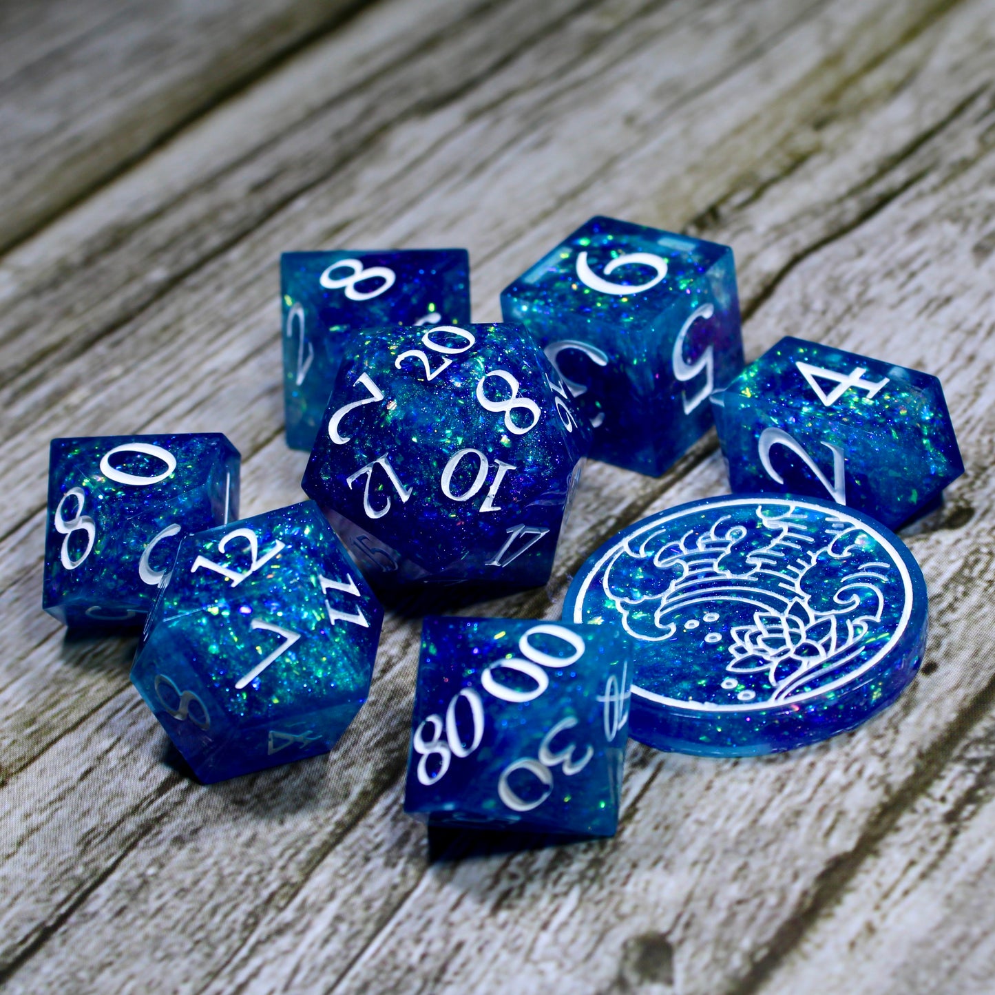Blurple Dice Set