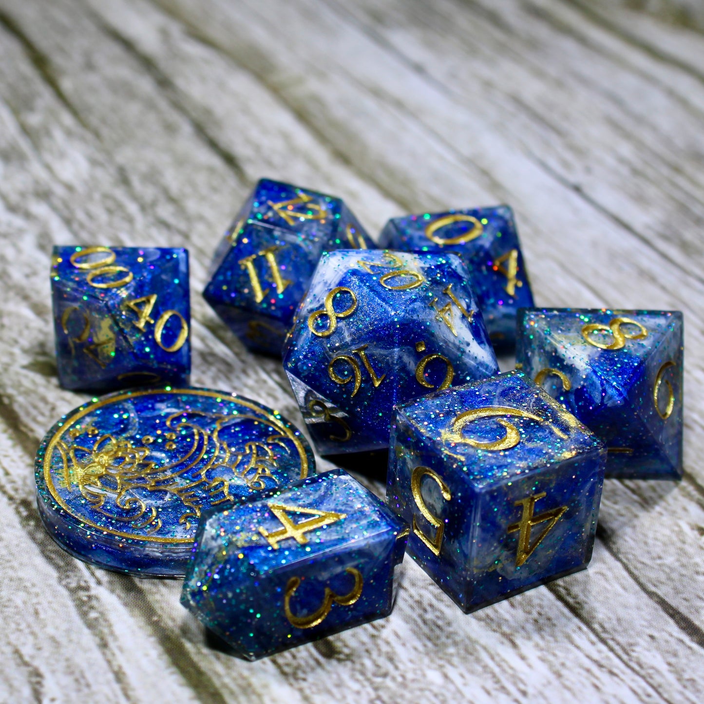 Lazuli Sharp Edge Dice Set