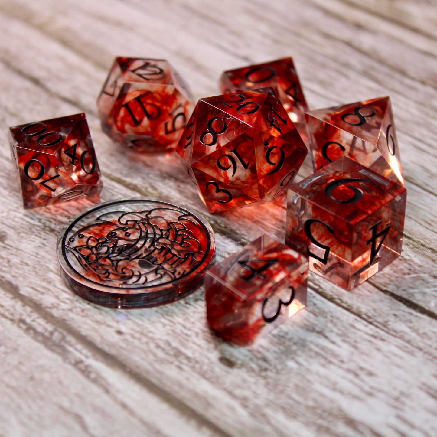 Blood Sharp Edge Dice Set