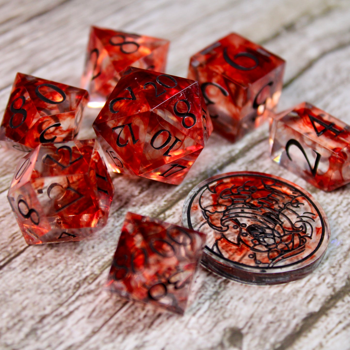 Blood Sharp Edge Dice Set