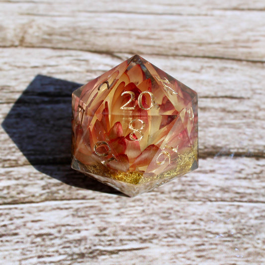 28mm Red-yellow Flower D20