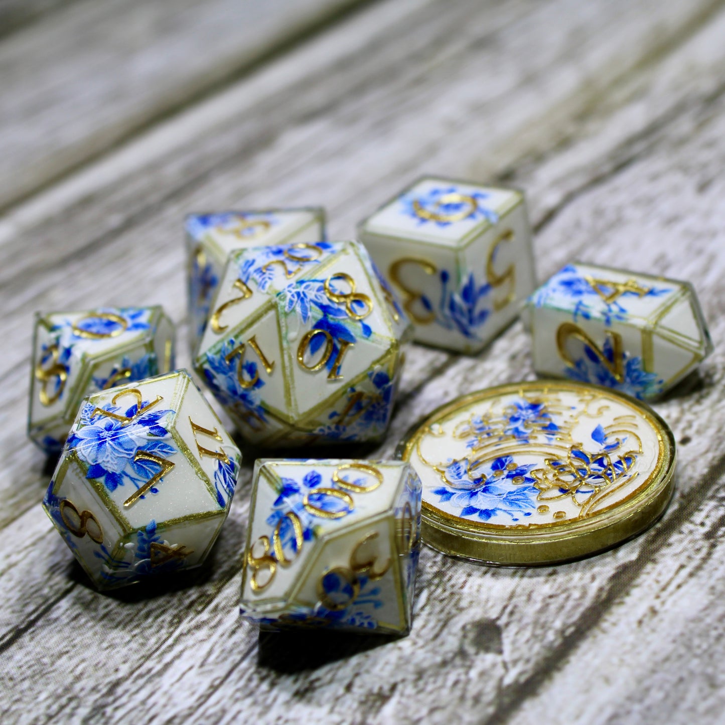 Porcelain Pattern Dice Set