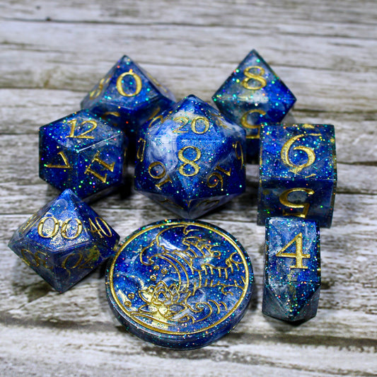 Lazuli Sharp Edge Dice Set